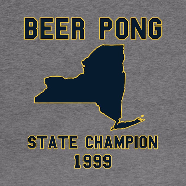 Vintage New York Beer Pong State Champion by fearcity